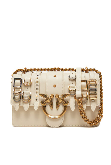 PINKO Дамска чанта Love One Mini Light Cl PE 25 PLTT 103335 A26K Екрю - Mera.bg