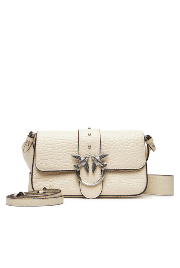 PINKO Дамска чанта Love One Mini Slouchy Fl Al 25-26 PLTT 104340 A2JU Екрю - Mera.bg