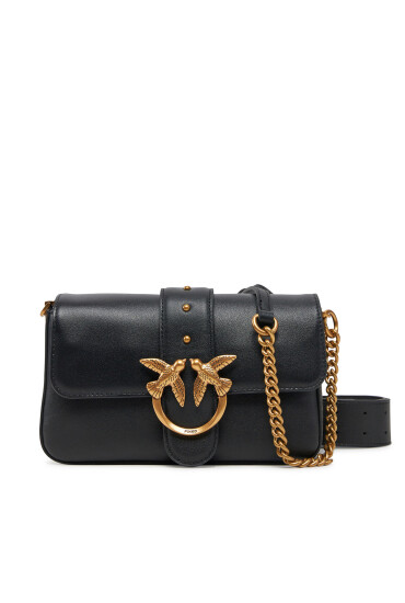 PINKO Дамска чанта Love One Mini Slouchy Fl PE 25 PLTT 104340 A0QO Черен - Mera.bg