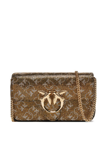 PINKO Дамска чанта Love One Pocket C AI 24-25 PLTT 100061 A20D Златист - Mera.bg