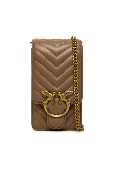 PINKO Дамска чанта Love One Smart . PE 24 PLTT 102739 A0GK Кафяв - Mera.bg