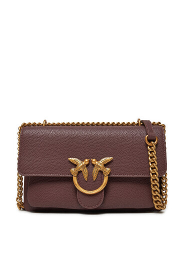 PINKO Дамска чанта Love One Soft Mini AI 24-25 PLTT 104528 A29Q Виолетов - Mera.bg