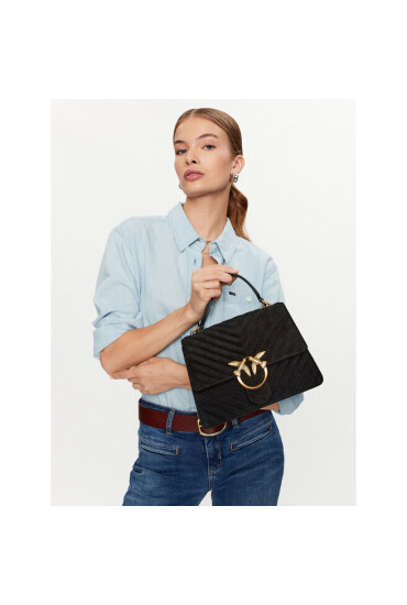 Pinko Дамска чанта Love One Top Handle Classic Ligh PE 23 PLTT 100066 A0F6 Black Z99Q - Mera.bg