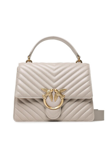 Pinko Дамска чанта Love One Top Handle Classic Ligh PE 23 PLTT 100066 A0GK Сив - Mera.bg