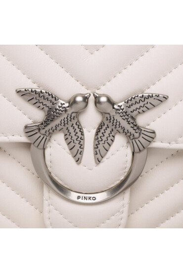Pinko Дамска чанта Love One Top Handle Classic Ligh . PE 23 PLTT 100066 A0GK White Z14O - Mera.bg