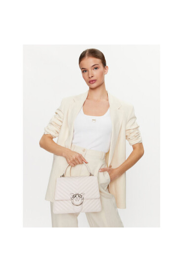 Pinko Дамска чанта Love One Top Handle Classic Ligh . PE 23 PLTT 100066 A0GK White Z14O - Mera.bg