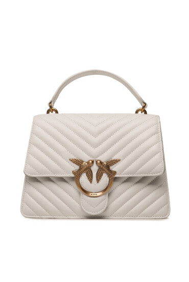 Pinko Дамска чанта Love One Top Handle Classic Ligh PE 23 PLTT 100066 A0GK Бял - Mera.bg