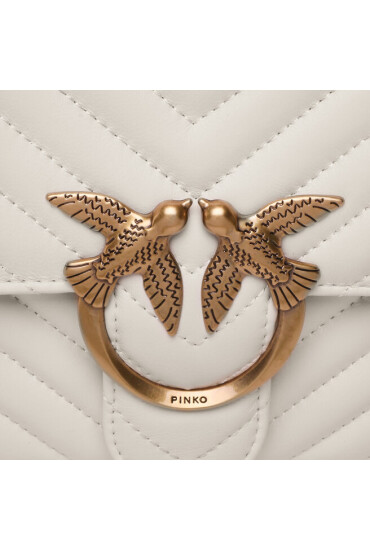 Pinko Дамска чанта Love One Top Handle Classic Ligh PE 23 PLTT 100066 A0GK Бял - Mera.bg