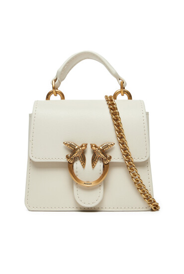 PINKO Дамска чанта Love One Top Handle Micro Light AI 24-25 PCPL 102740 A0F1 Екрю - Mera.bg