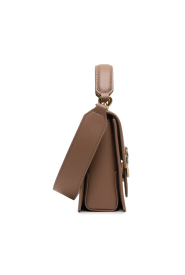 Pinko Дамска чанта Love One Top Handle Mini Light 100071 A0F1 Biscotto Zenzero/Antique Gold - Mera.bg