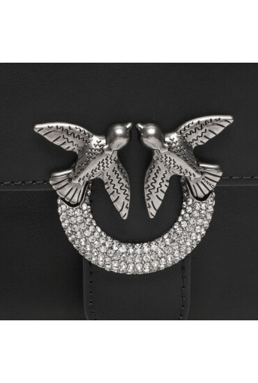 Pinko Дамска чанта Love One Top Handle Mini Light AI 23-24 PLTT 100071 A10I Черен - Mera.bg