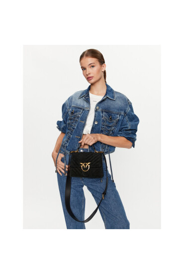 Pinko Дамска чанта Love One Top Handle Mini Light PE 23 PLTT 100071 A0F6 Black Z99Q - Mera.bg