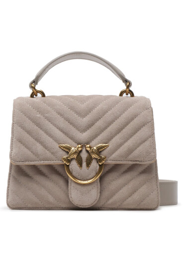 Pinko Дамска чанта Love One Top Handle Mini Light PE 23 PLTT 100071 A0F6 Сив - Mera.bg