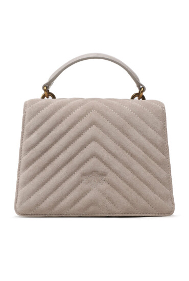 Pinko Дамска чанта Love One Top Handle Mini Light PE 23 PLTT 100071 A0F6 Сив - Mera.bg