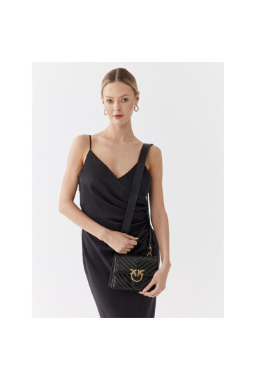 Pinko Дамска чанта Love One Top Handle Mini Light PE 23 PLTT 100071 A0GK Black Z99Q - Mera.bg