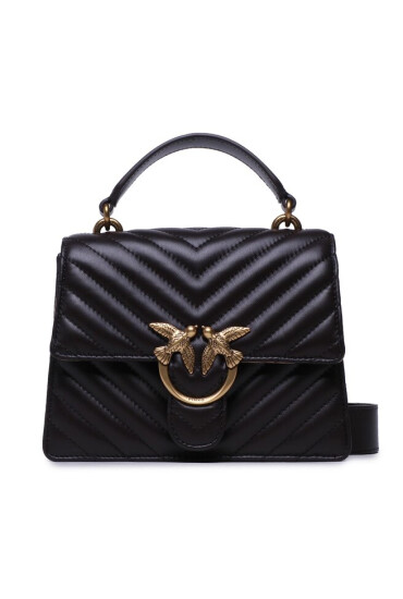 Pinko Дамска чанта Love One Top Handle Mini Light PE 23 PLTT 100071 A0GK Dark Brown M04Q - Mera.bg
