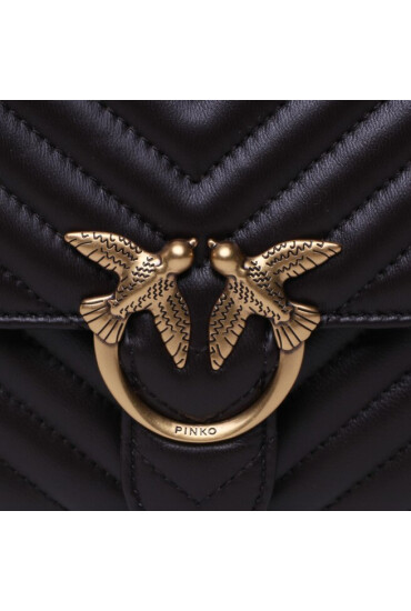 Pinko Дамска чанта Love One Top Handle Mini Light PE 23 PLTT 100071 A0GK Dark Brown M04Q - Mera.bg