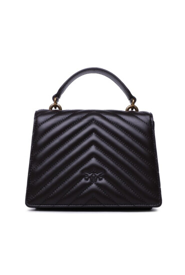 Pinko Дамска чанта Love One Top Handle Mini Light PE 23 PLTT 100071 A0GK Dark Brown M04Q - Mera.bg