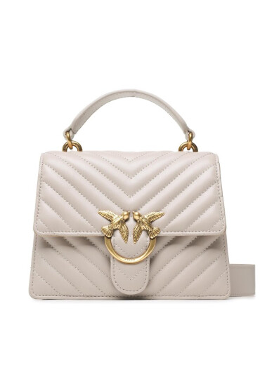PINKO Дамска чанта Love One Top Handle Mini Light PE 23 PLTT 100071 A0GK Сив - Mera.bg