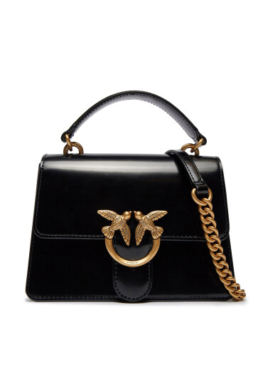 Pinko Дамска чанта Love One Top Handle Mini Light . PE 24 PLTT 100071 A1EN Черен - Mera.bg