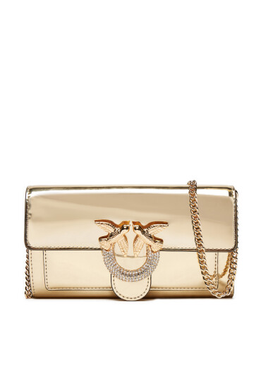 PINKO Дамска чанта Love One Wallet C AI 24-25 PLTT 100062 A1JD Златист - Mera.bg