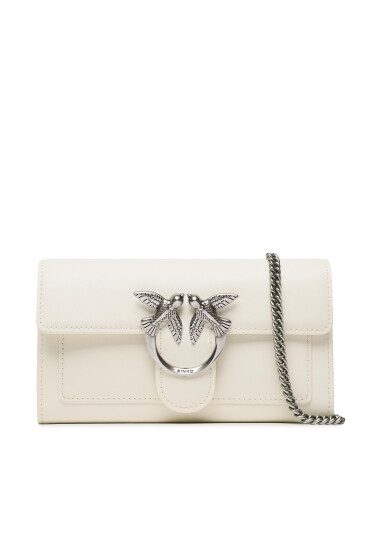 Pinko Дамска чанта Love One Wallet C PE 23 PLTT 100062 A0F1 Бял - Mera.bg