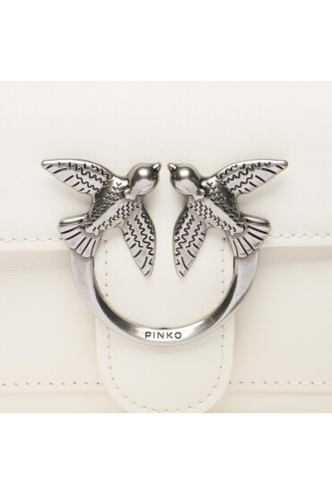 Pinko Дамска чанта Love One Wallet C PE 23 PLTT 100062 A0F1 Бял - Mera.bg