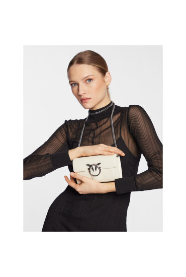 Pinko Дамска чанта Love One Wallet C PE 23 PLTT 100062 A0F1 Бял - Mera.bg