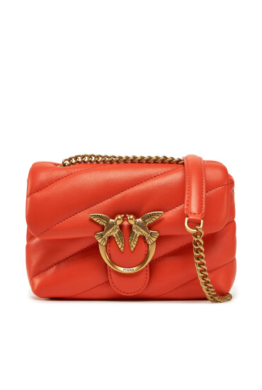 PINKO Дамска чанта Love Puff Baby Cl PE25 PLTT 100040 A0F2 Оранжев - Mera.bg