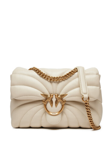 PINKO Дамска чанта Love Puff Classic Cl AI 24-25 PLTT 100038 A1EX Екрю - Mera.bg