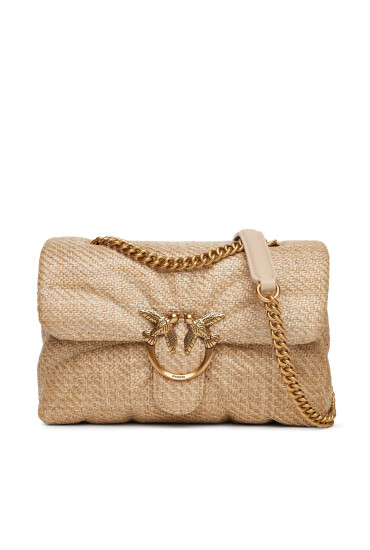 PINKO Дамска чанта Love Puff Classic Cl PE 25 PLTT 100038 A2C8 Бежов - Mera.bg