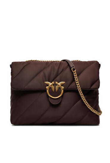 PINKO Дамска чанта Love Puff Extra Cl AI 24-25 PLTT 103347 A05F Кафяв - Mera.bg