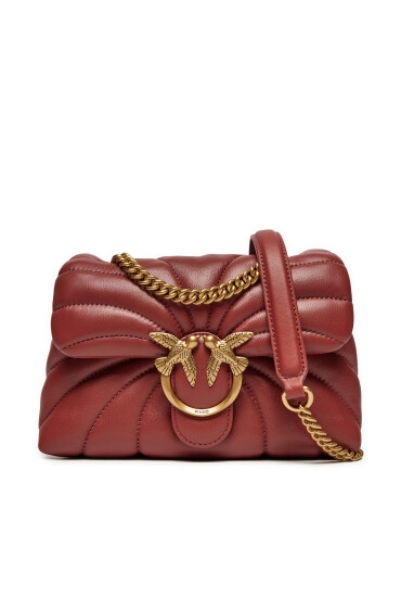 PINKO Дамска чанта Love Puff Mini Cl AI 24-25 PLTT 100039 A1EX Червен - Mera.bg