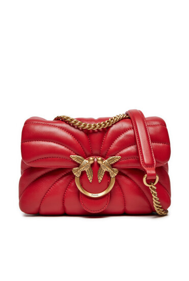 PINKO Дамска чанта Love Puff Mini Cl AI 24-25 PLTT 100039 A1EX Червен - Mera.bg