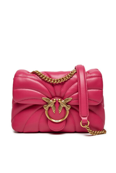 PINKO Дамска чанта Love Puff Mini Cl AI 24-25 PLTT 100039 A1EX Розов - Mera.bg