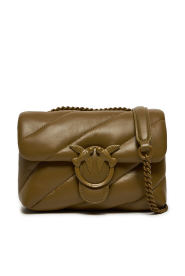 PINKO Дамска чанта Love Puff Mini Cl AI 24-25 PLTT 100039 A1JO Кафяв - Mera.bg
