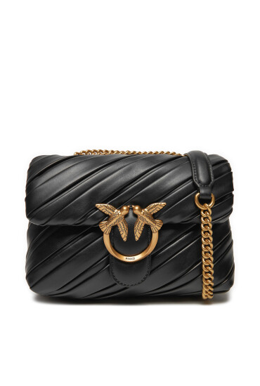 PINKO Дамска чанта Love Puff Mini Cl AI 24-25 PLTT 100039 A1V9 Черен - Mera.bg