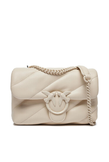 PINKO Дамска чанта Love Puff Mini Cl PE 24 PLTT 100039 A1JO Екрю - Mera.bg