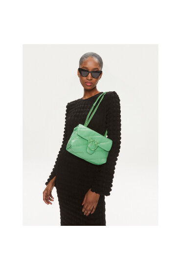 Pinko Дамска чанта Love Puff Mini Cl PE 24 PLTT 100039 A1JO Зелен - Mera.bg