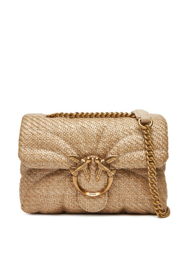 PINKO Дамска чанта Love Puff Mini PE 25 PLTT 100039 A2C8 Бежов - Mera.bg