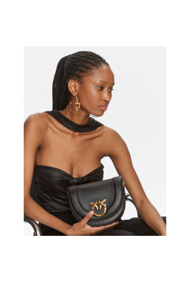 PINKO Дамска чанта Love Round Click Mini AI 23-24 PLTT 101969 A0QO Черен - Mera.bg