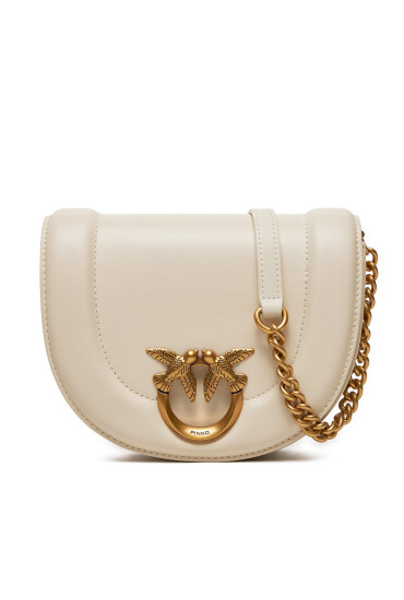 Pinko Дамска чанта Love Round Click Mini PE 24 PLTT 101969 A0QO Екрю - Mera.bg