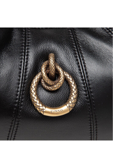 Pinko Дамска чанта Lovelink Classic Half Moon Capp AL 21-22 PLTT 1P22DB Y7HM Nero Limousine Z99 - Mera.bg
