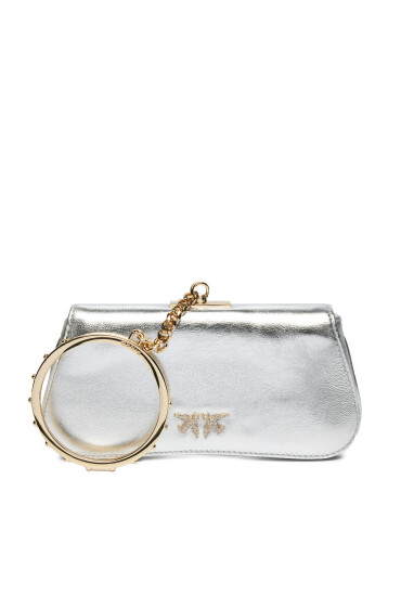 PINKO Дамска чанта Marpesia Clutch Сребрист - Mera.bg