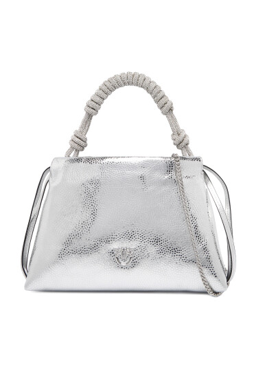 PINKO Дамска чанта Mini Clutch+Manico SP Al 25-26 PLTT 105908 A2WD Сребрист - Mera.bg