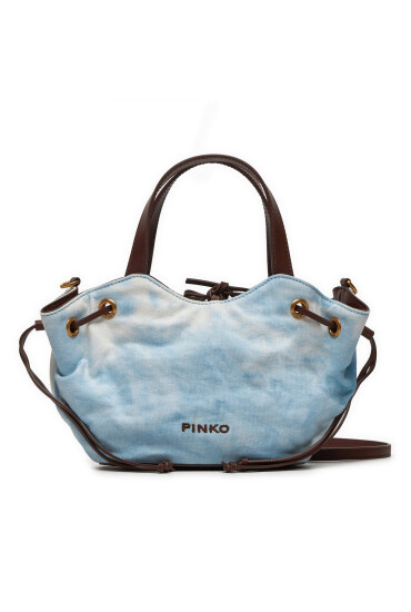 PINKO Дамска чанта Pagoda Small Shopper PE 24 PLTT 102910 A1MB Светлосиньо - Mera.bg