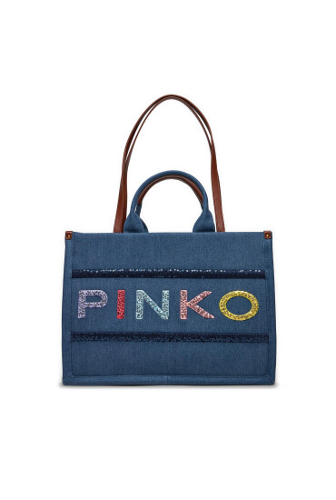 Pinko Дамска чанта Shopper AI 23-24 PLTT 101964 A17T Син - Mera.bg