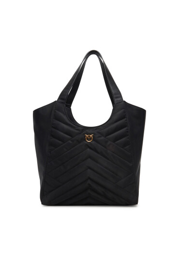 PINKO Дамска чанта Tote Bag Puzzle 104536 A1EU Z99Q Черен - Mera.bg