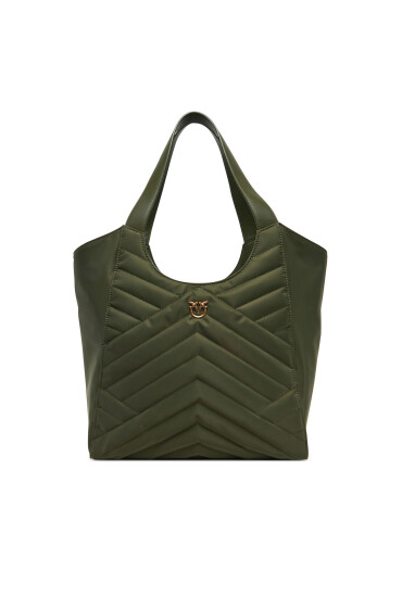 PINKO Дамска чанта Tote Bag Puzzle 104536 A1EU Z99Q Зелен - Mera.bg