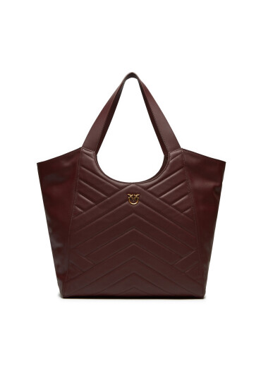 PINKO Дамска чанта Tote Bag Puzzle 104536 A29Y L86Q CIOCC Amando-Antique Gold Бордо - Mera.bg